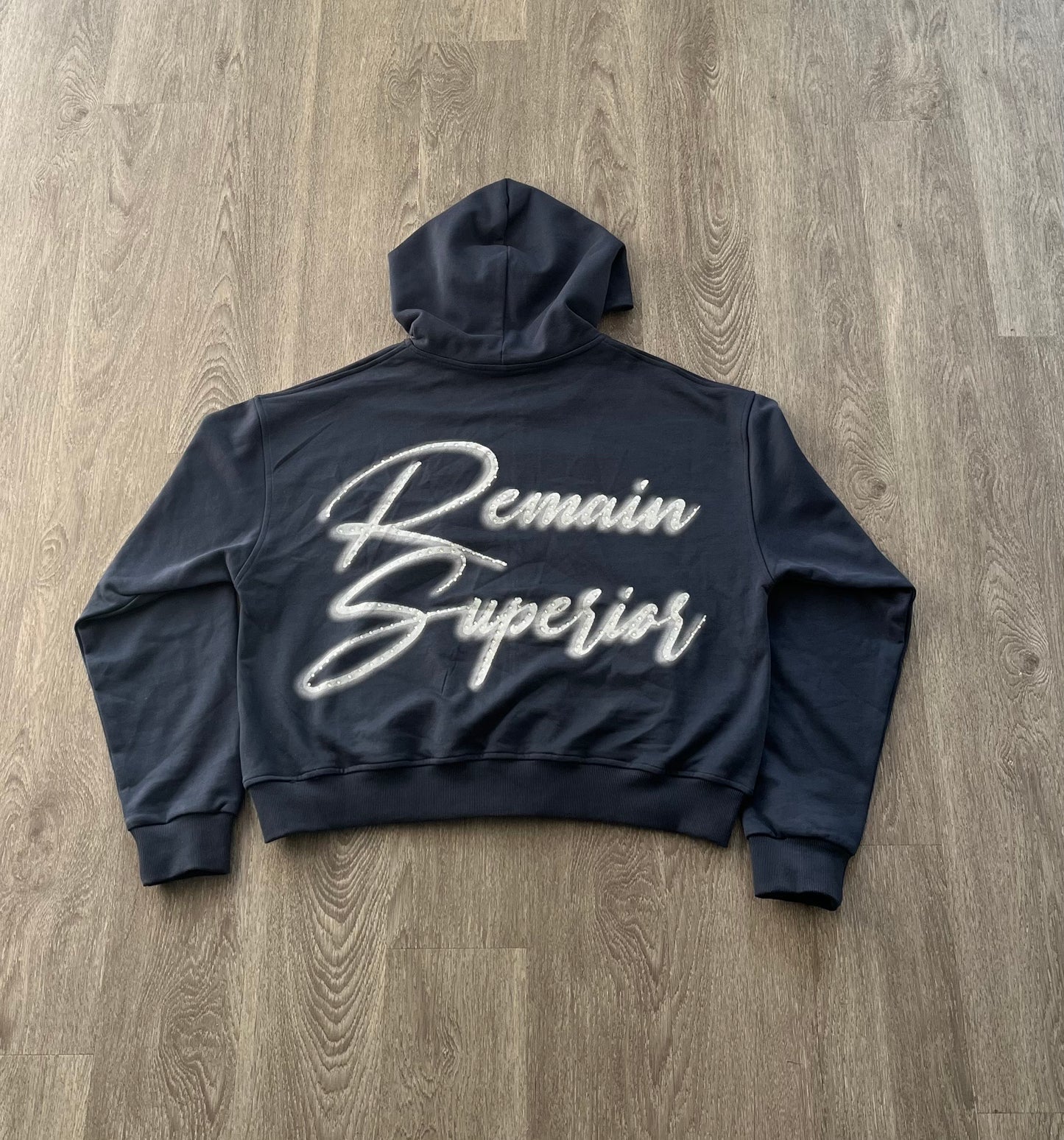 Remain Superior Hoodie - Navy Blue